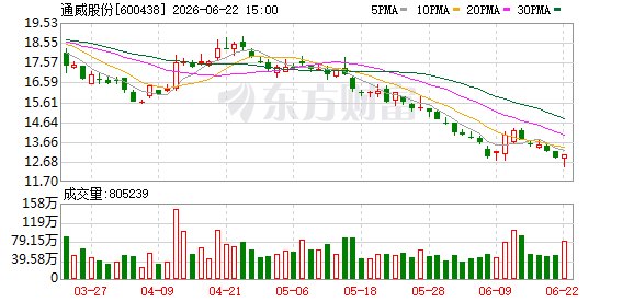通威股份拟以50.6亿元增资全资子公司！